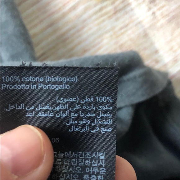 All Saints Vintage Charcoal V-Neck Tee 💚 - Picture 4 of 8